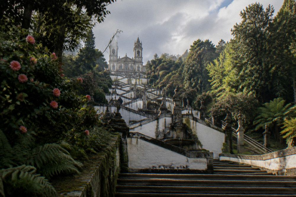 The zigzag granite staircases and fountain landings of the Bom Jesus do Monte sanctuary